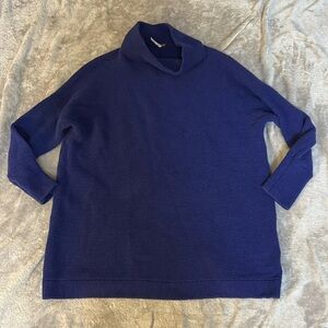 Free people ottoman slouch ribbed mock neck sweater